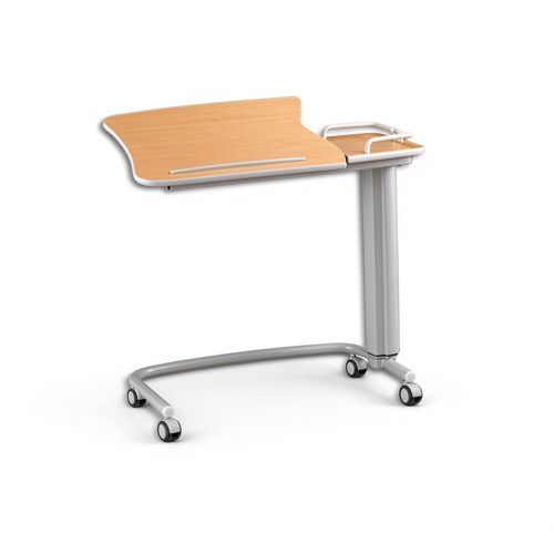Mesa de cama de altura regulable - HYZ5510  - HYZMED Medical - con ruedas / reclinable