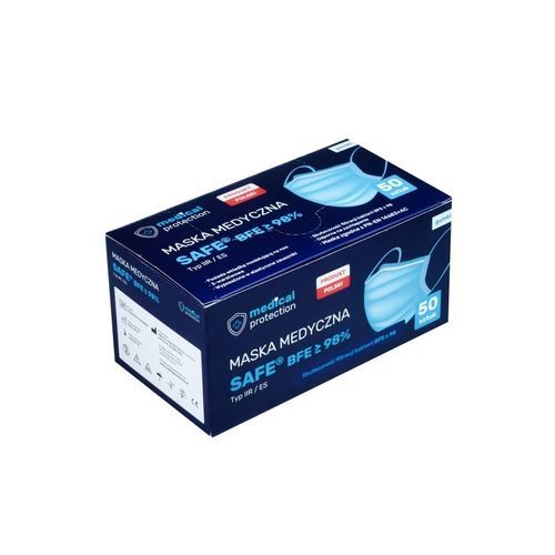 Mascarilla de protección de algodón - SAFE® type IIR ES - Medical Protection - de poliéster / con filtro / semimáscara