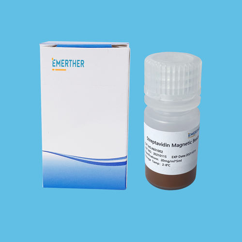Reactivo de bolas magnéticas - EmerTher® Streptavidin  - The EmerTher Company - para el análisis de proteínas / de concentración de proteínas / para concentración de ADN