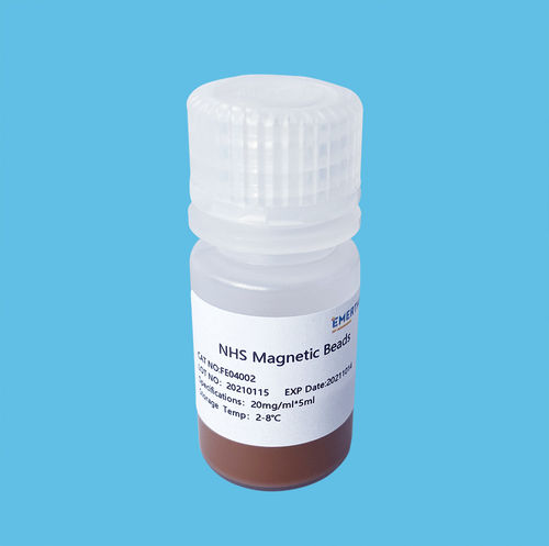 Reactivo de bolas magnéticas - EmerTher® NHS  - The EmerTher Company - para el análisis de proteínas / para concentración de ADN / para concentración de ARN