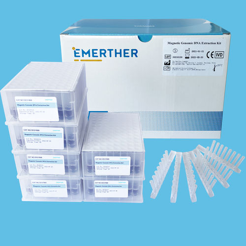 Kit de reactivos de bolas magnéticas - EmerTher® Genomic  - The EmerTher Company - para extracción de ADN / para bacterias / para virus