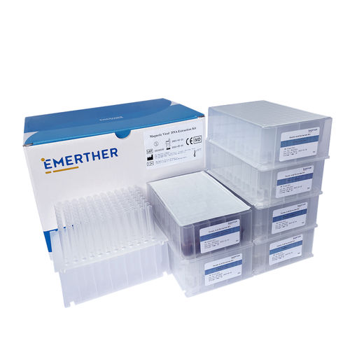 Kit de reactivos de bolas magnéticas - Viral DNA Extraction Kit (96D) - The EmerTher Company - para extracción de ADN / para virus