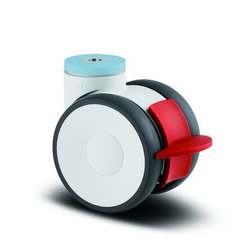 Rueda para carro médico - Linea - TENTE International GmbH - de poliamida / de poliuretano / de acero inoxidable