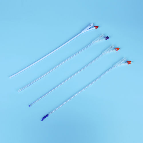 Catéter de drenaje urinario - Flat - Haiyan Kangyuan Medical Instrument - suprapúbico / con balón / de dos luces