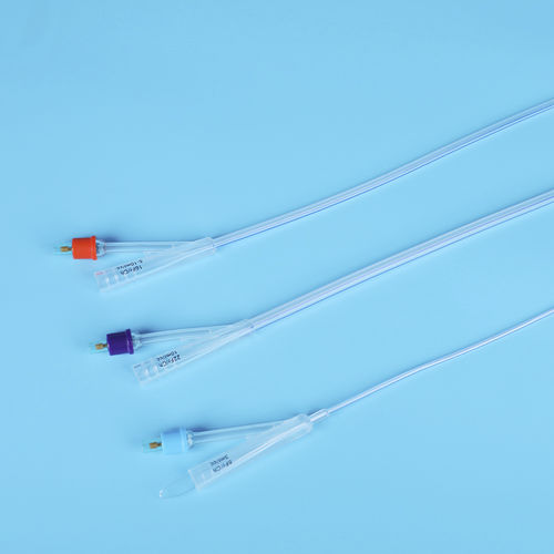 Catéter de drenaje urinario - 2 Way Silicone Foley Catheter - Haiyan Kangyuan Medical Instrument - uretral / suprapúbico / con balón