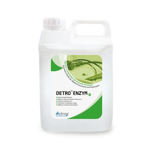 Detergente concentrado - Detro Plus - Detro Healthcare - líquido / 5000 mL / enzima
