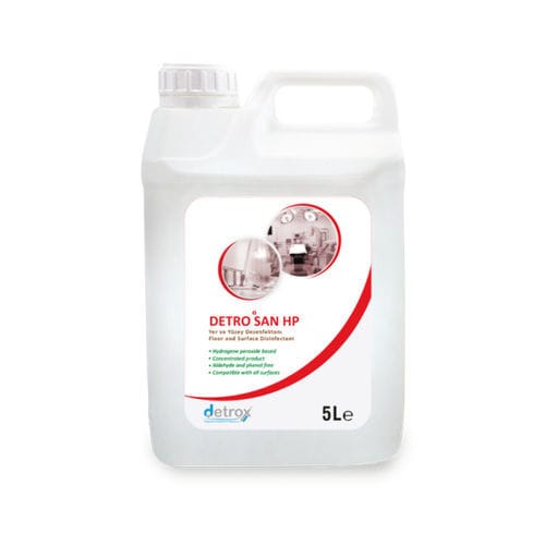 Desinfectante para suelos y superficies - Detro San HP - Detro Healthcare - líquido / 5000 mL / a base de ácido