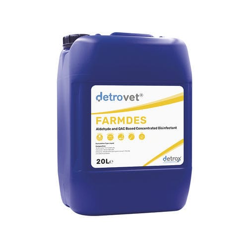 Desinfectante para suelos y superficies - Detrovet Farmdes - Detro Healthcare - líquido / 1000 mL / 5000 mL