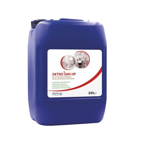 Desinfectante para suelos y superficies - Detro San HP  - Detro Healthcare - para suelos / líquido / 5000 mL