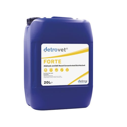 Desinfectante para suelos y superficies - Detrovet Forte - Detro Healthcare - líquido / 1000 mL / 5000 mL