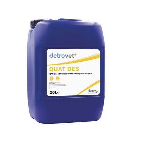 Desinfectante para suelos y superficies - Detrovet QUAT DES - Detro Healthcare - líquido / 5000 mL / 1000 mL