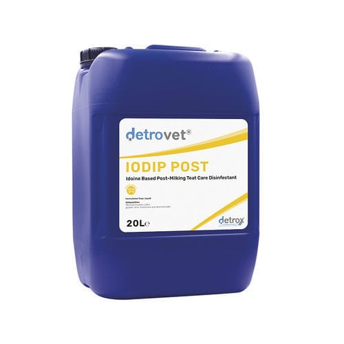 Desinfectante para suelos y superficies - Detrovet Iodip Post - Detro Healthcare - líquido / 5000 mL / 1000 mL