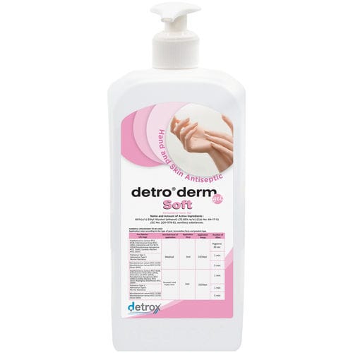 Solución hidroalcohólica 70 % - Detro Derm - Detro Healthcare - 500 ml / 250 ml / 100 ml