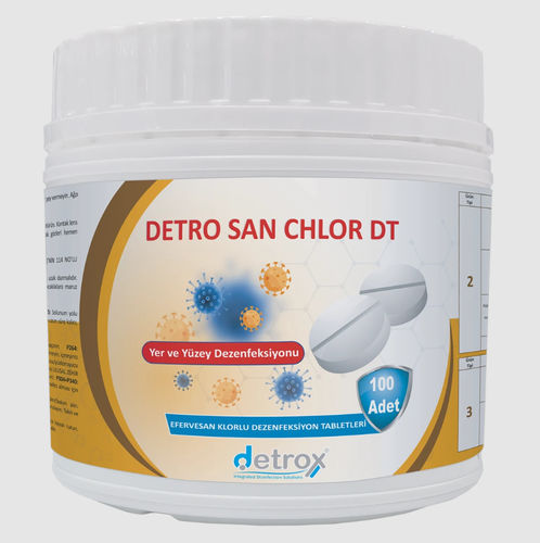 Desinfectante para suelos - Detro San Chlor DT - Detro Healthcare - polvo / a base de cloro