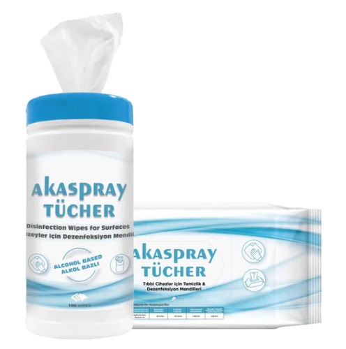 Toallita limpiadora para suelos y superficies - Akaspray Tücher - Detro Healthcare - lote de 100