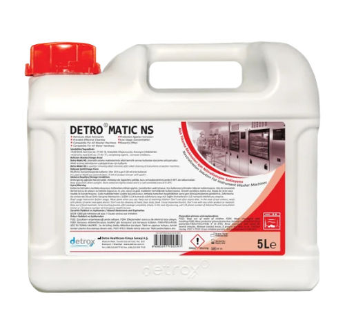 Detergente líquido - Detro Matic NS - Detro Healthcare - 5000 mL / a base de ácido cítrico / para instrumentos médicos