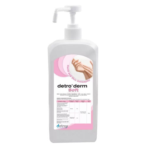 Solución hidroalcohólica 80 % - Detro Derm Soft - Detro Healthcare - 500 ml / 250 ml / 100 ml