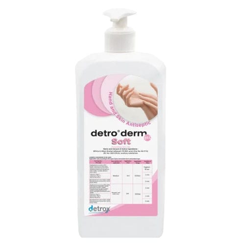 Solución hidroalcohólica 80 % - Detro Derm Soft - Detro Healthcare - 500 ml / 1.000 ml / 5.000 ml