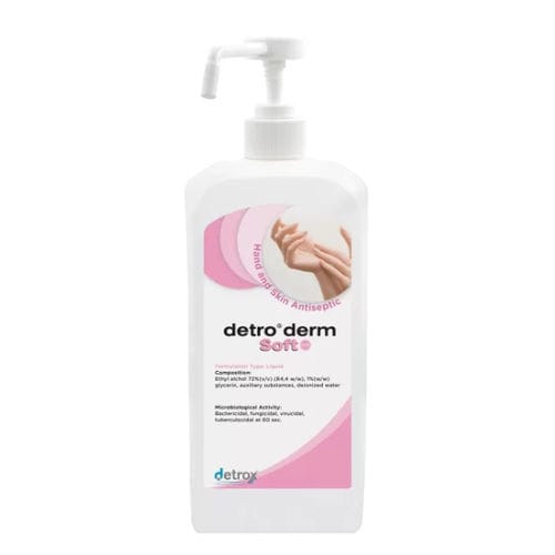 Solución hidroalcohólica 72 % - Detro Derm Soft (VET) - Detro Healthcare - 1.000 ml / 5.000 ml