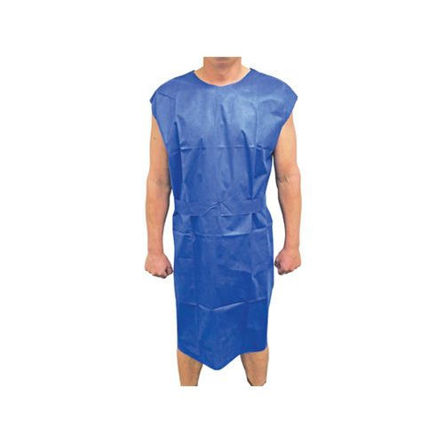 Bata desechable para paciente unisex - Nantong Allman Industry - de polipropileno / desechable / azul