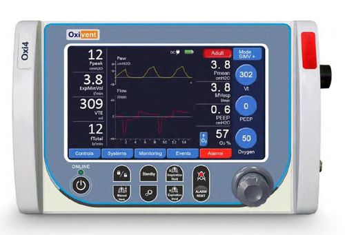 Ventilador electrónico - Delta A Healthcare - de transporte / portátil / con pantalla táctil