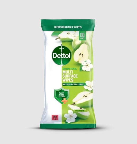 Toallita limpiadora para suelos y superficies - Crisp Pear - Dettol - lote de 80
