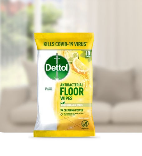 Toallita limpiadora para suelos - Fresh Citrus - Dettol - lote de 10