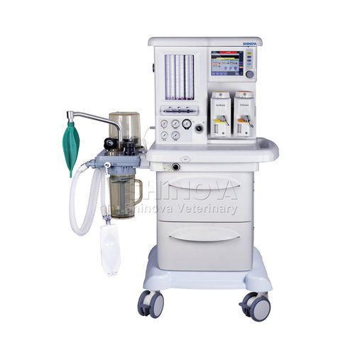 Estación de anestesia veterinaria en carro - AneMax-A4 - Shinova Medical Co., Ltd