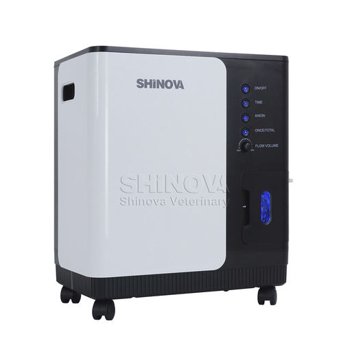 Concentrador de oxígeno veterinario - Y007-5 - Shinova Medical Co., Ltd - con ruedas