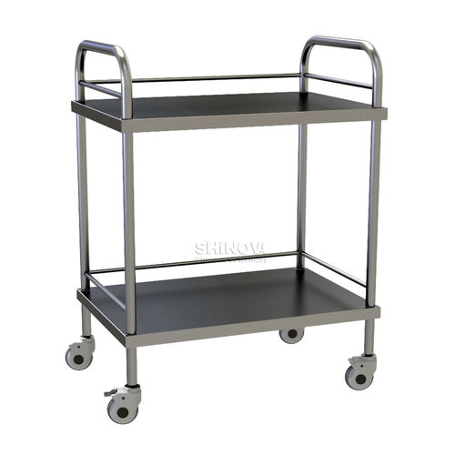Carro médico - TR-601 - Shinova Medical Co., Ltd - para instrumental / para transporte / de acero inoxidable