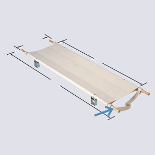 Camilla de emergencia - Matsunaga Manufactory - de aluminio / de acero inoxidable
