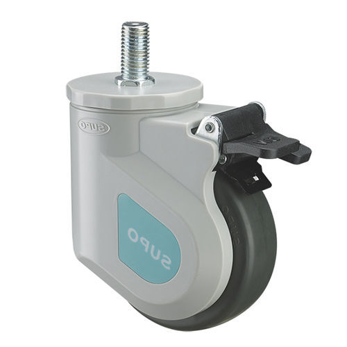 Ruedecilla para dispositivos médicos - 1M-HP02-02-100-231 - Zhongshan Xiangrong Caster Manufacturing Co.,Ltd - de poliuretano