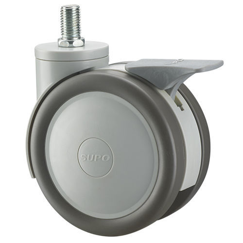 Ruedecilla para dispositivos médicos - 1M-HP21-02D-125-312 - Zhongshan Xiangrong Caster Manufacturing Co.,Ltd - de poliuretano