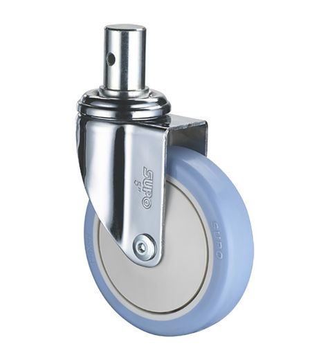 Rueda de polipropileno - 1M-C01-05-100-271 - Zhongshan Xiangrong Caster Manufacturing Co.,Ltd - con freno / giratoria