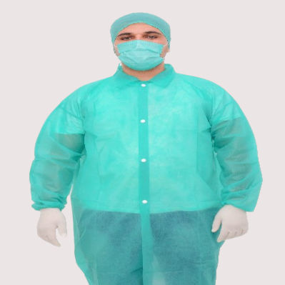 Bata quirúrgica unisex - Health Production Products - de polipropileno / verde
