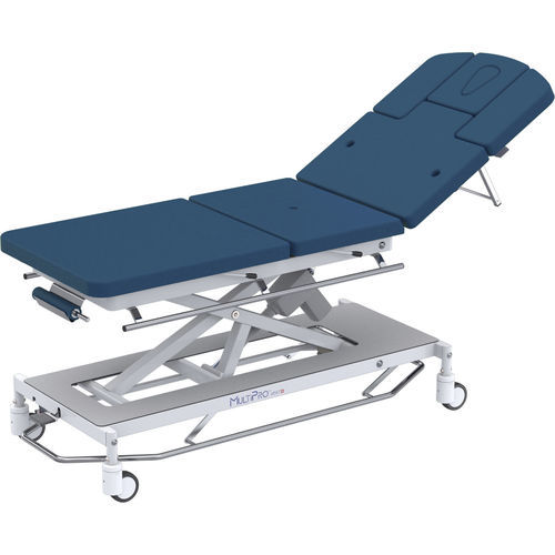Camilla de exploración de fisioterapia - MultiPro® next Praktitrans 6 Optimal - Hess Medizintechnik - eléctrica / de altura variable / con respaldo regulable