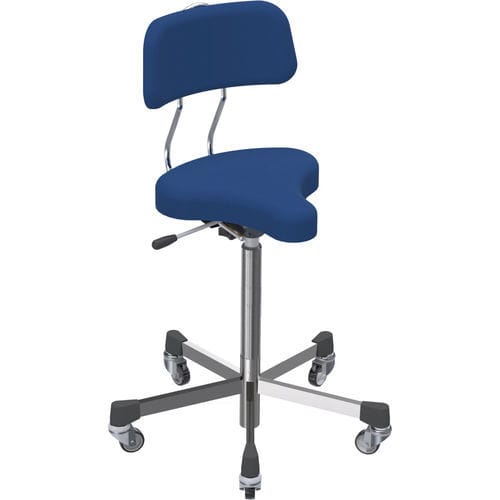 Silla con respaldo alto - H01-154.008 - Hess Medizintechnik - con forma de silla de montar / de altura variable