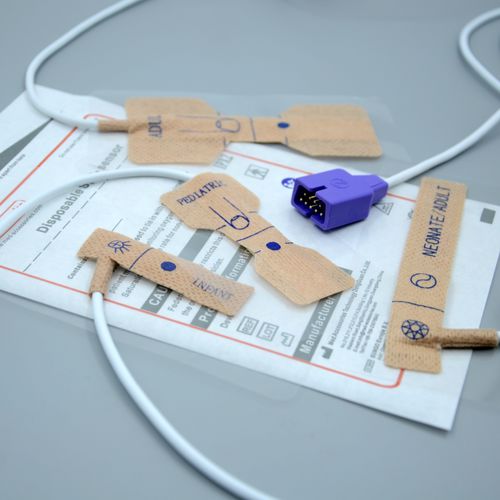 Sensor SpO2 de dedo - Novametrix  - Med Accessories - multiposición / para pie / de un solo uso