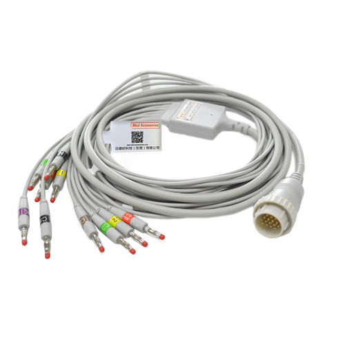 Cable de ECG para sonda de ultrasonidos - B-KZ1E10R - Med Accessories