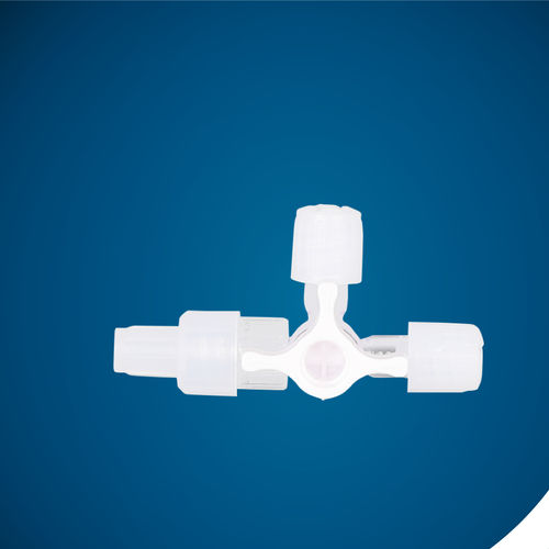 Conector para perfusión con grifo - KS-237 - Kapsam - en T / LUER®-lock