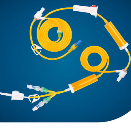 Set de perfusión quimioterapia - KS-IV206-PF - Kapsam - con cámara de goteo / con grifo / con conector en Y
