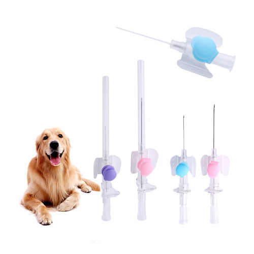Aguja de inyección intravenosa - VTN01 - Nanchang Kindly Meditech - veterinaria / con aleta / 18 G