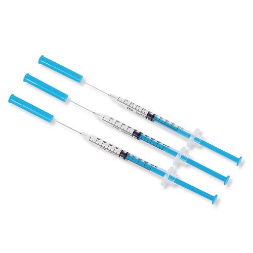 Jeringa 1 ml - KDL-SF - Nanchang Kindly Meditech - de caucho / estériles / con aguja fija