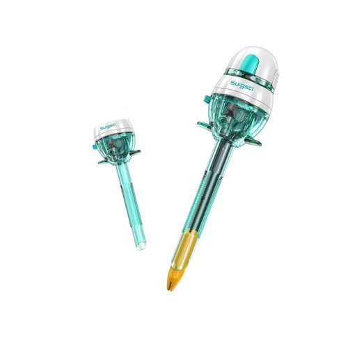 Trocar laparoscópico - Quickpass - Surgsci Medical - con hoja protegida / de hoja / desechable