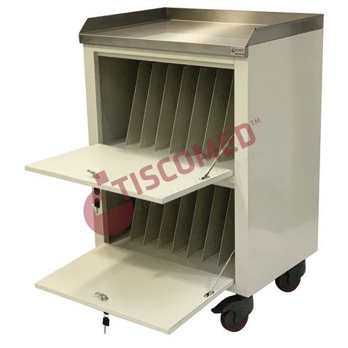 Carro para historiales médicos - TCDE 1570 - Tiscomed - médico / de hospital / multifunción