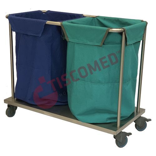 Carro para bolsas médico - TTLA 3610 - Tiscomed - para lavandería / de limpieza / 2 bolsas