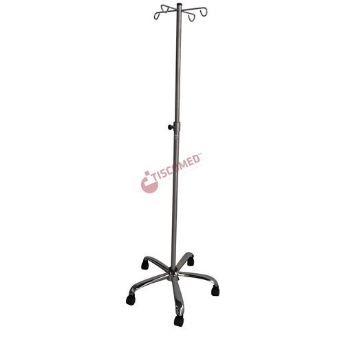 Portasueros con ruedas - TIVS 3850 - Tiscomed - 4 ganchos / de acero inoxidable