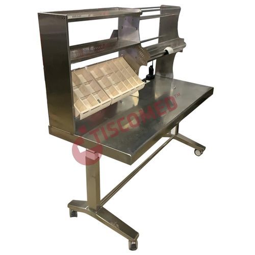 Mesa de laboratorio para sala blanca - TTVS 4810 - Tiscomed - para la esterilización / móvil / de acero inoxidable