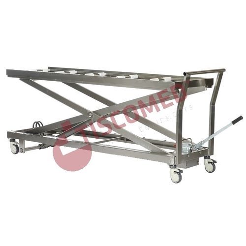 Carro camilla de transferencia - TOMU 6200 - Tiscomed - mortuorio / manual / hidráulico
