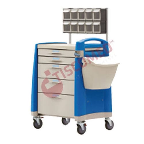 Carro de anestesia - TCDA 1510 - Tiscomed - médico / de hospital / para medicamentos